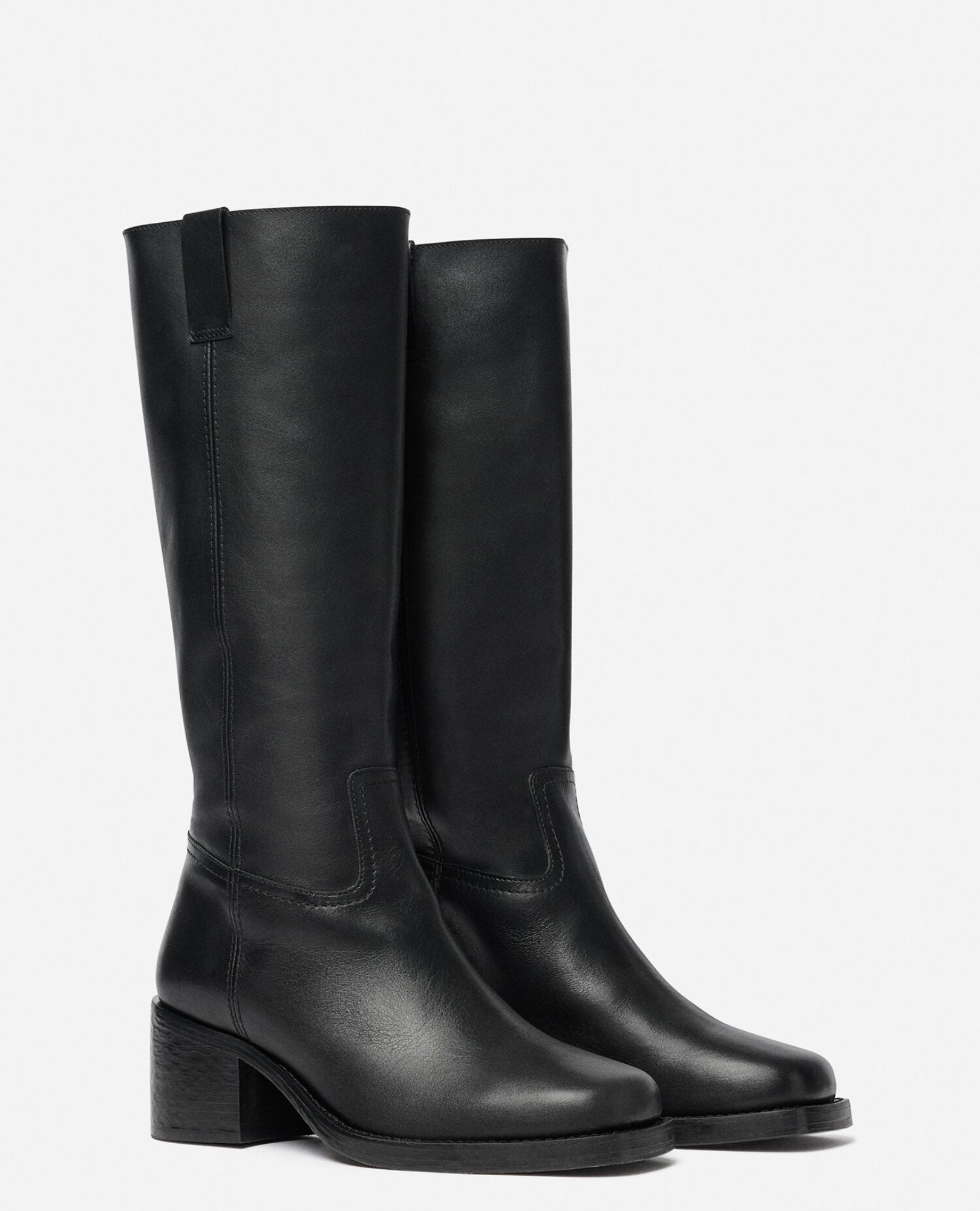 sparkpick features filippa k leather riding boots in sustainable fashion