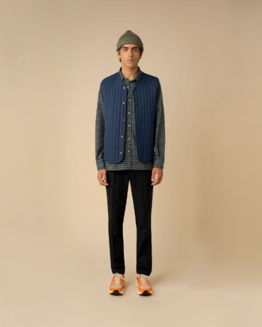 sparkpick features isto. quilted vest in sustainable fashion