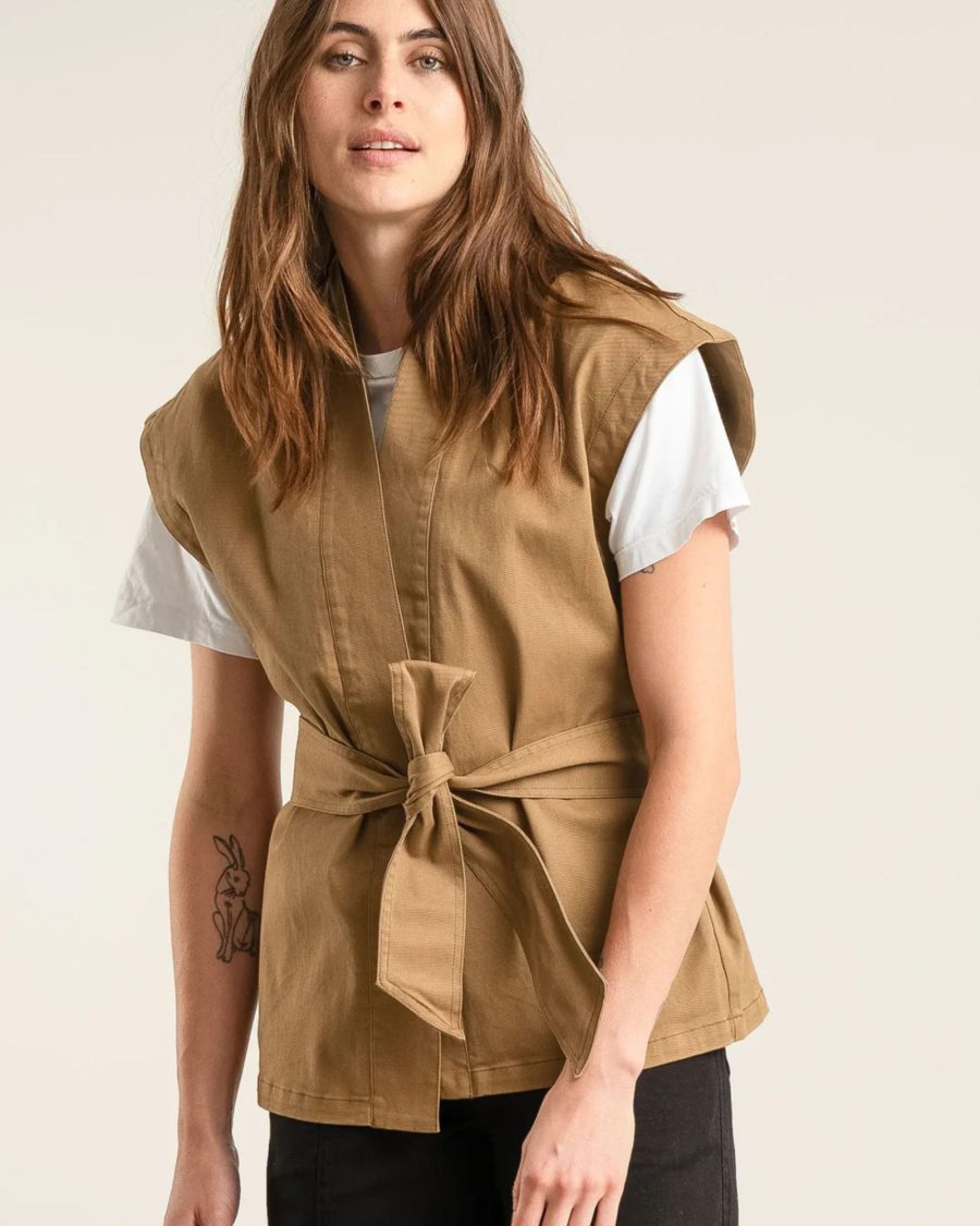 sparkpick features komodo cotton gilet in sustainable fashion