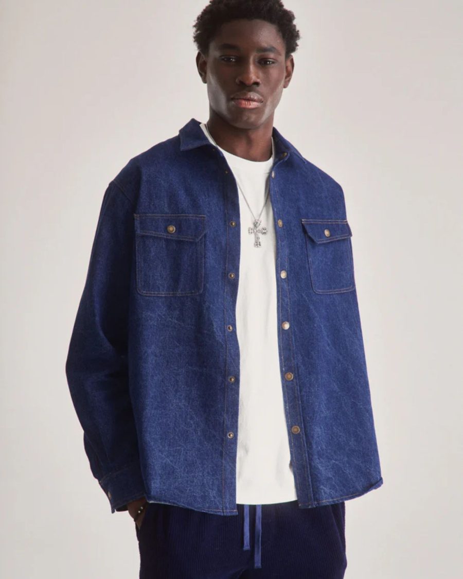 sparkpick features komodo denim shirt in sustainable fashion