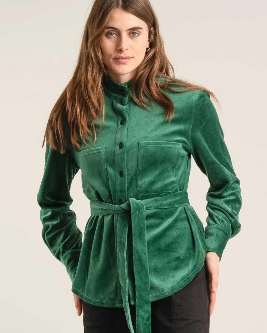 sparkpick features komodo velvet top in sustainable fashion