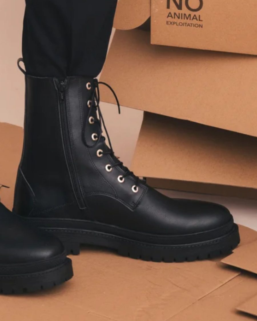 sparkpick features nae combat boots in sustainable fashion