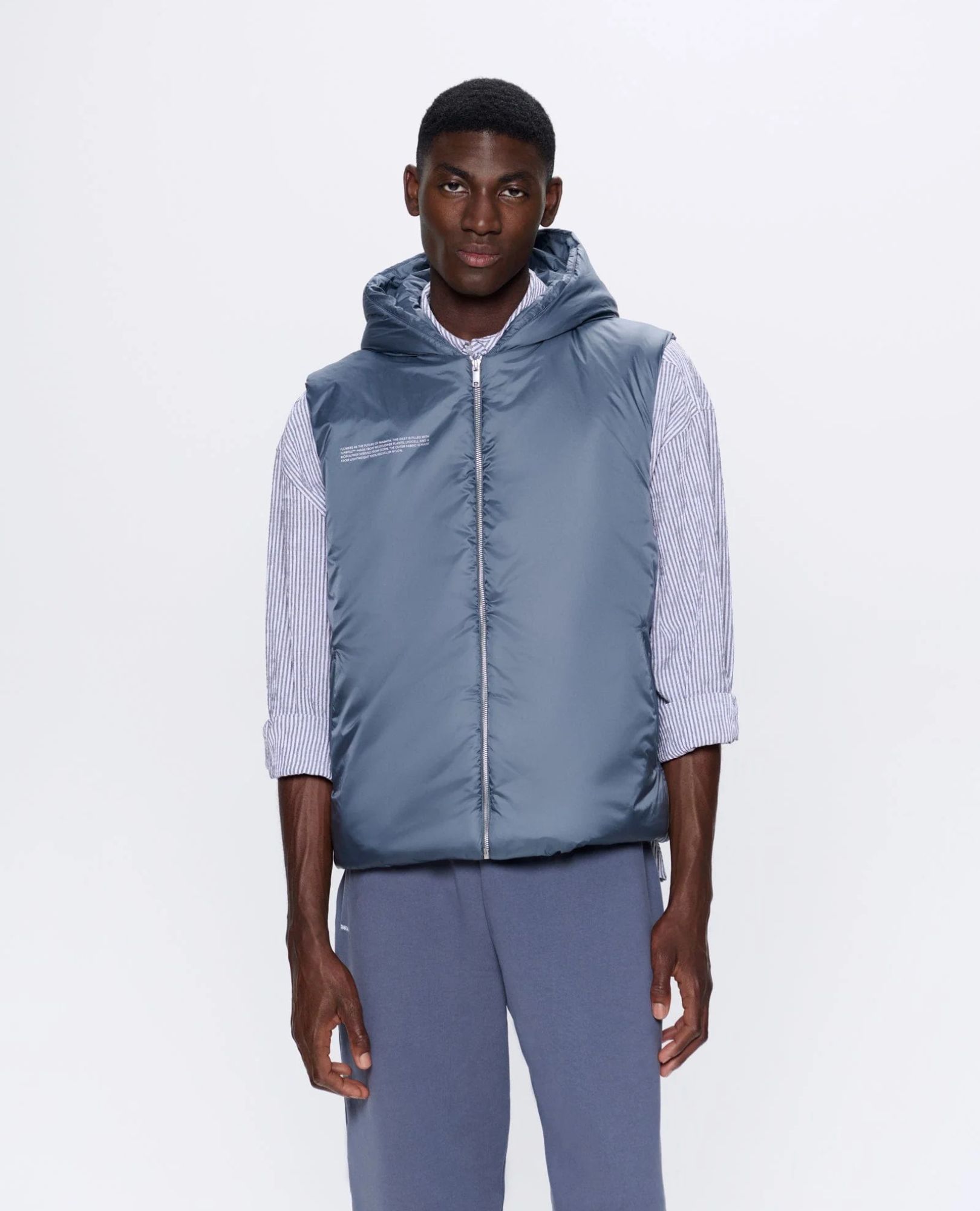 sparkpick features pangaia warmth gilet  in sustainable fashion