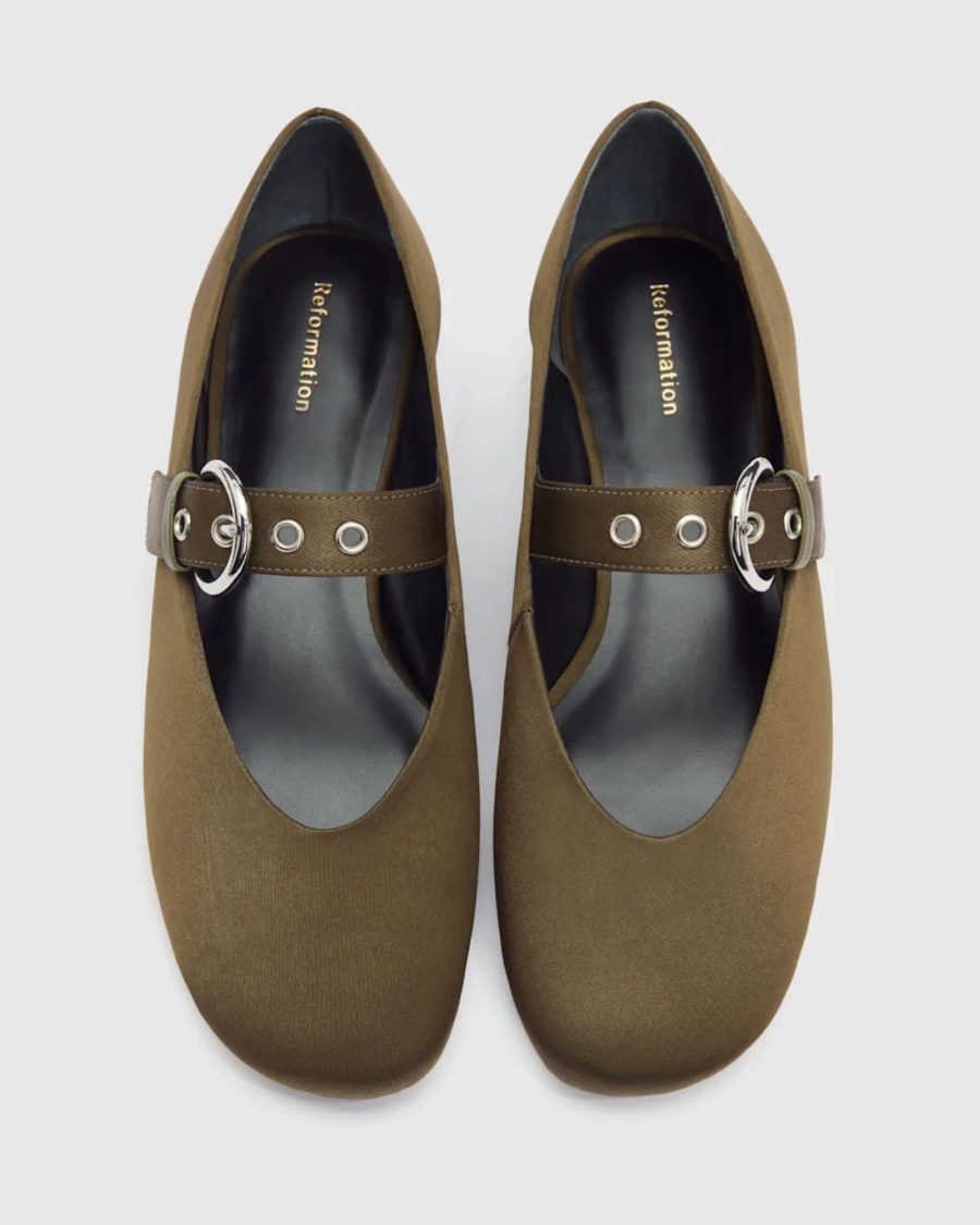 sparkpick features reformation bethany ballet flat in sustainable fashion