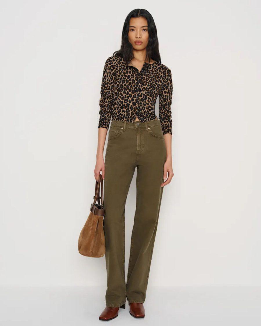 sparkpick features reformation straight jeans in sustainable fashion