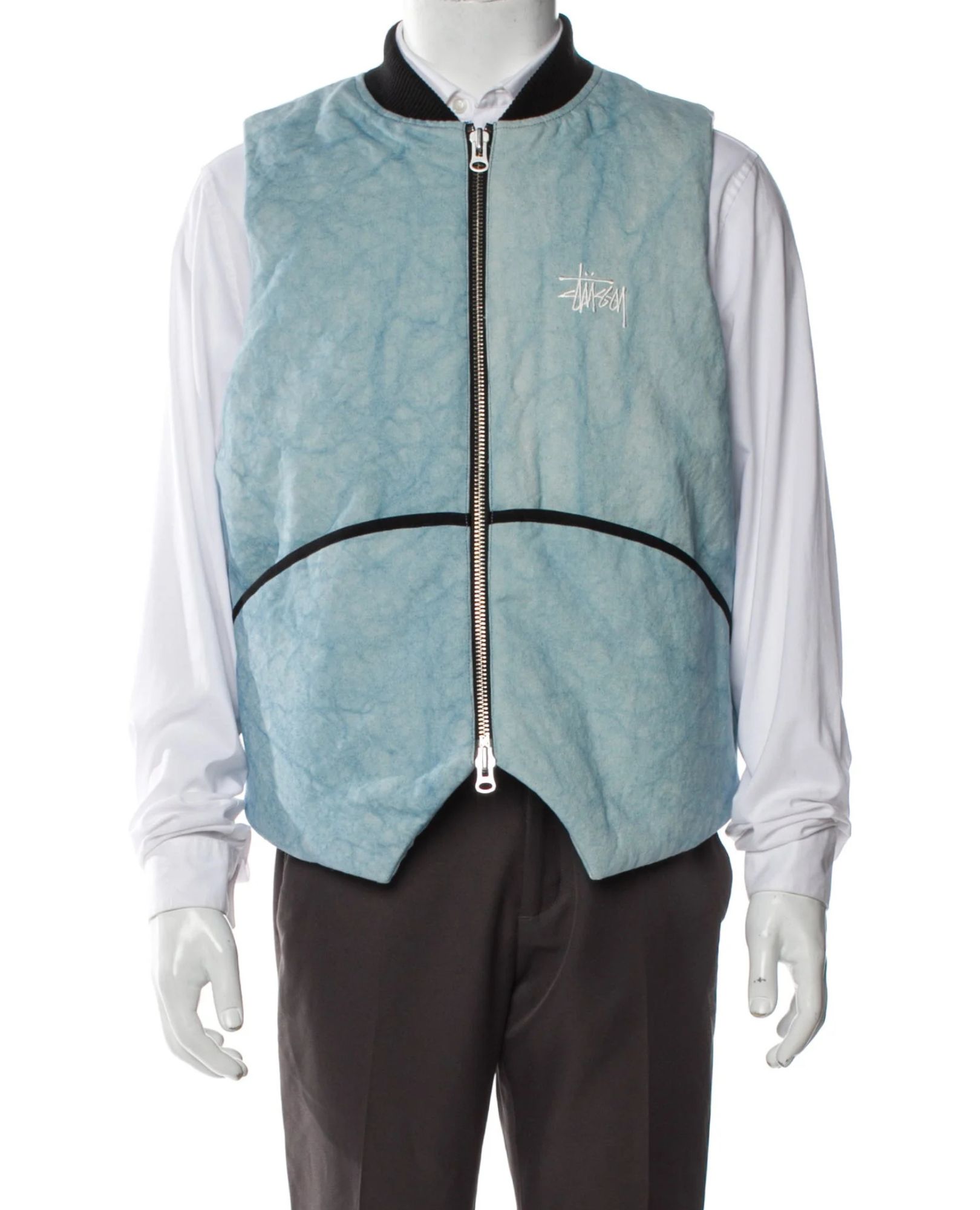 sparkpick features stussy realreal vest in sustainable fashion