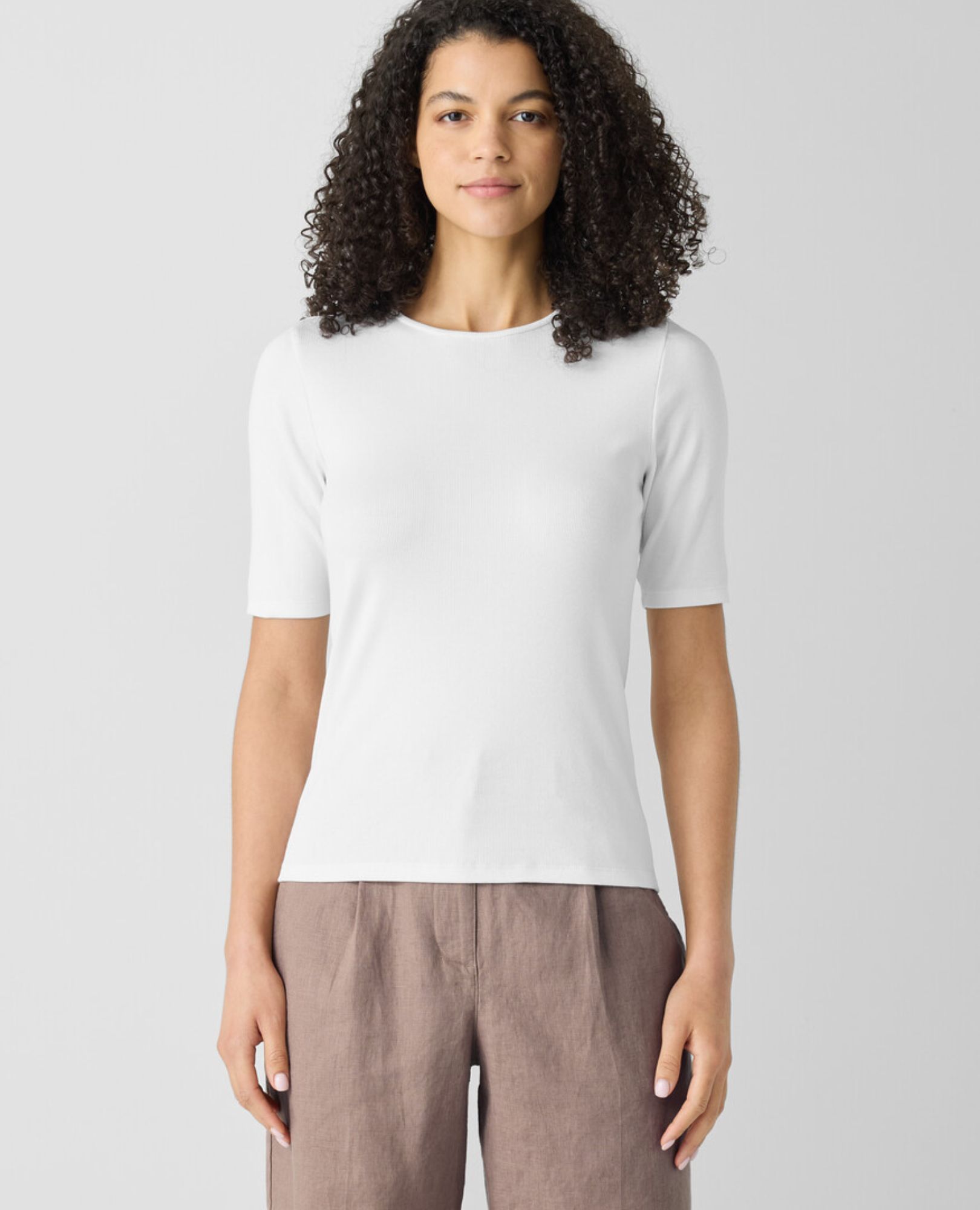 sparkpick features eileen fisher cotton tee in sustainable fashion