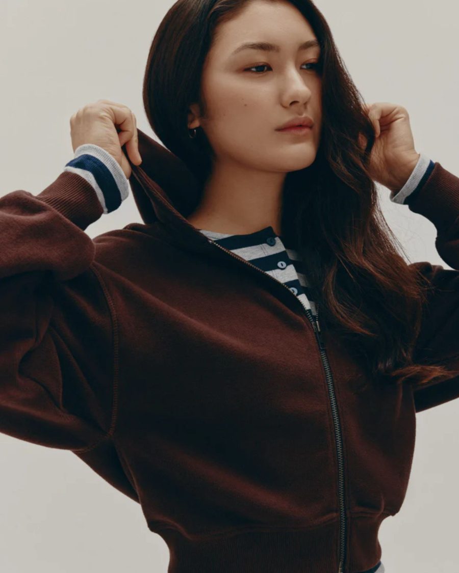 sparkpick features kotn womens zip hoodie in sustainable fashion
