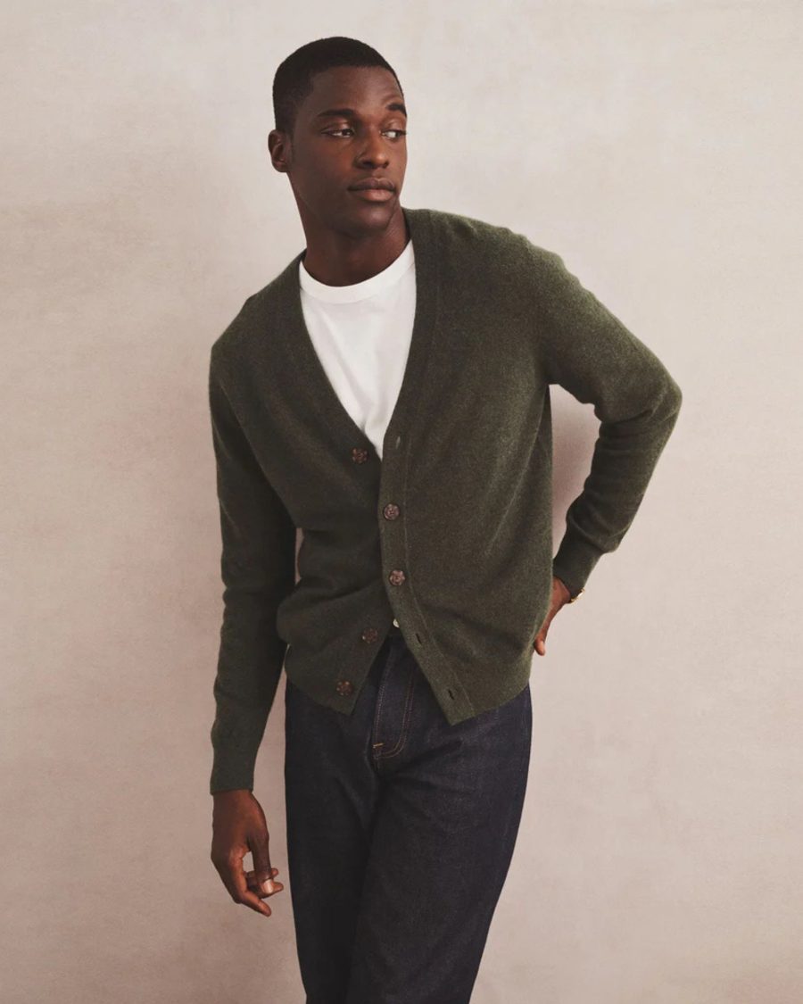 sparkpick features naadam cashmere cardigan in sustainable fashion