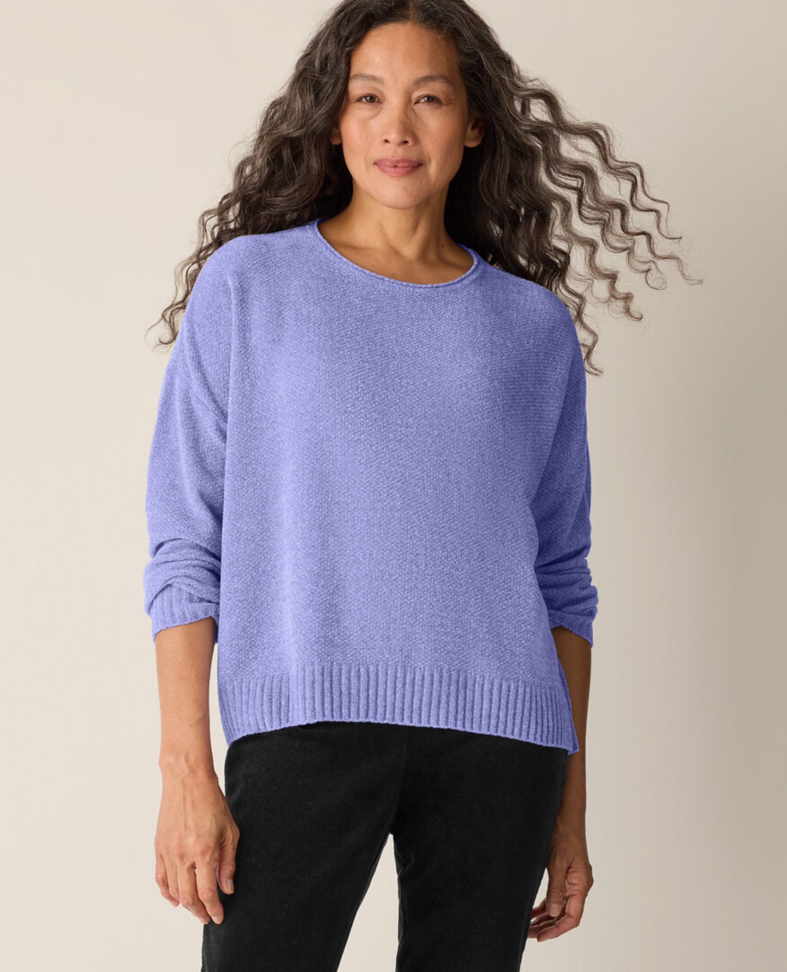 sparkpick features eileen fisher blend сrew neck in sustainable fashion