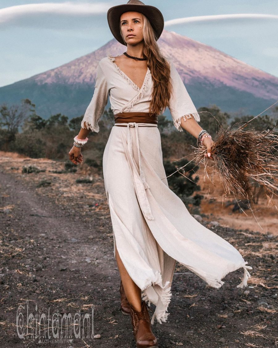 sparkpick features etsy chintamanialchemi boho organic cotton dress  in sustainable fashion