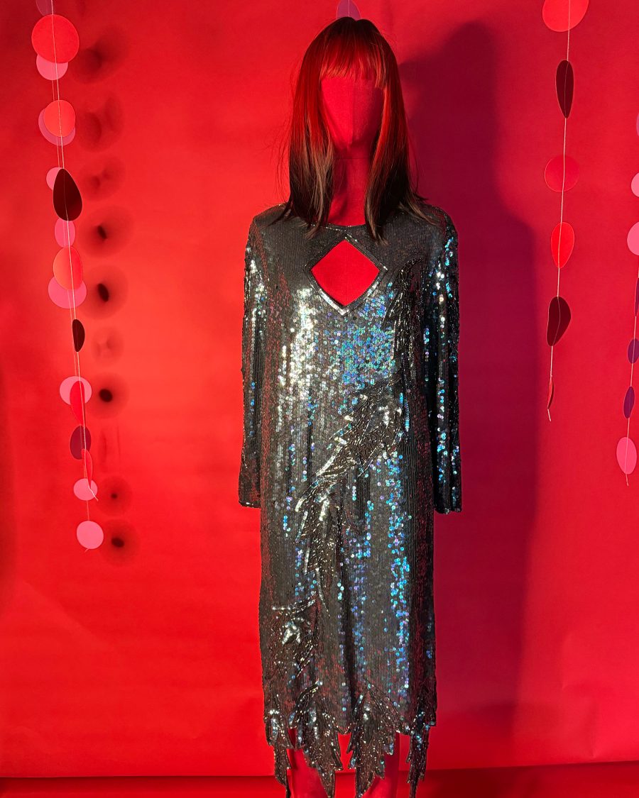 sparkpick features maharani poshmark sequin silk dress in sustainable fashion