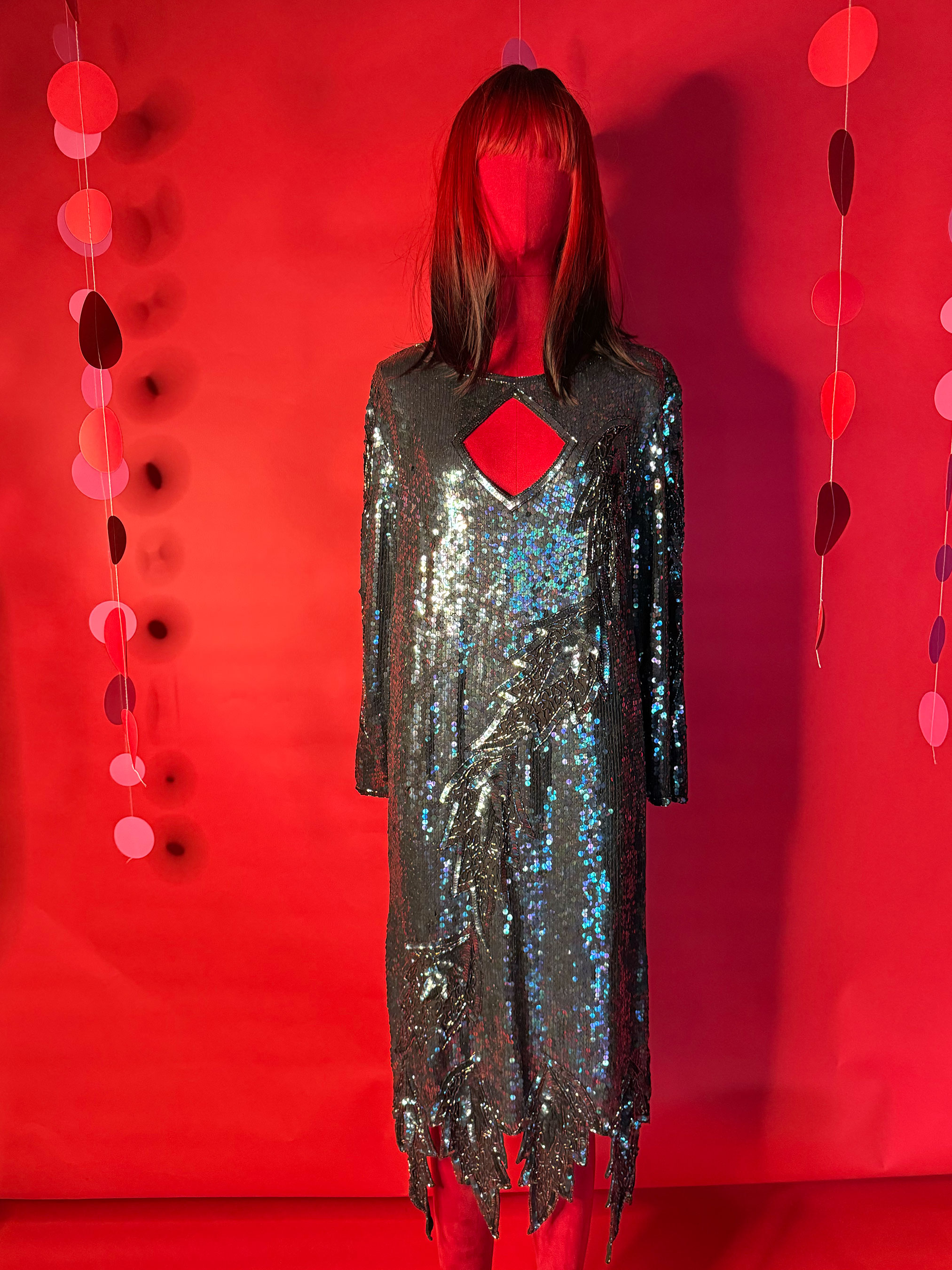 sparkpick features maharani poshmark sequin silk dress in sustainable fashion