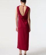 sparkpick features akyn red dress in sustainable fashion