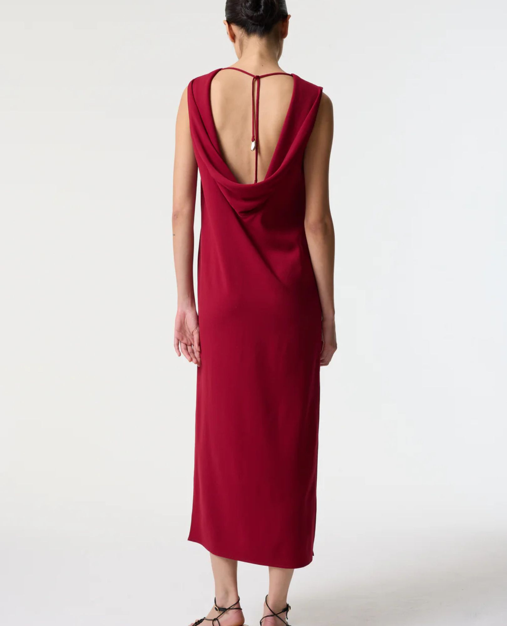 sparkpick features akyn red dress in sustainable fashion