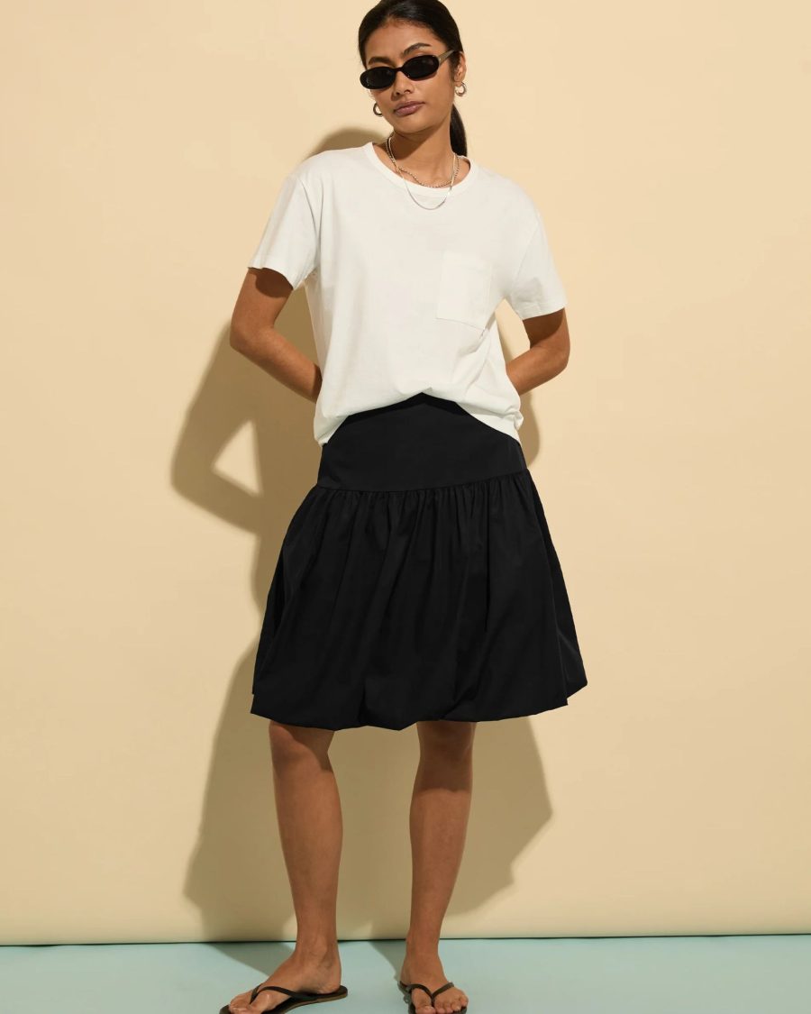 sparkpick features baukjen puffball skirt in sustainable fashion