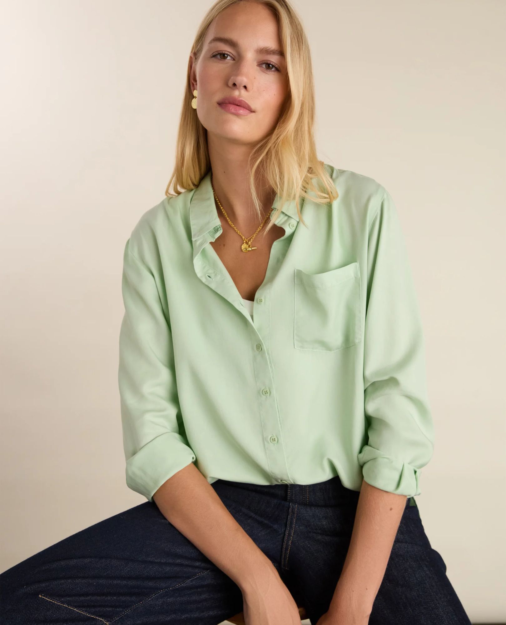 sparkpick features baukjen relaxed shirt in sustainable fashion