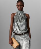 sparkpick features stella mccartney velvet halterneck top in sustainable fashion