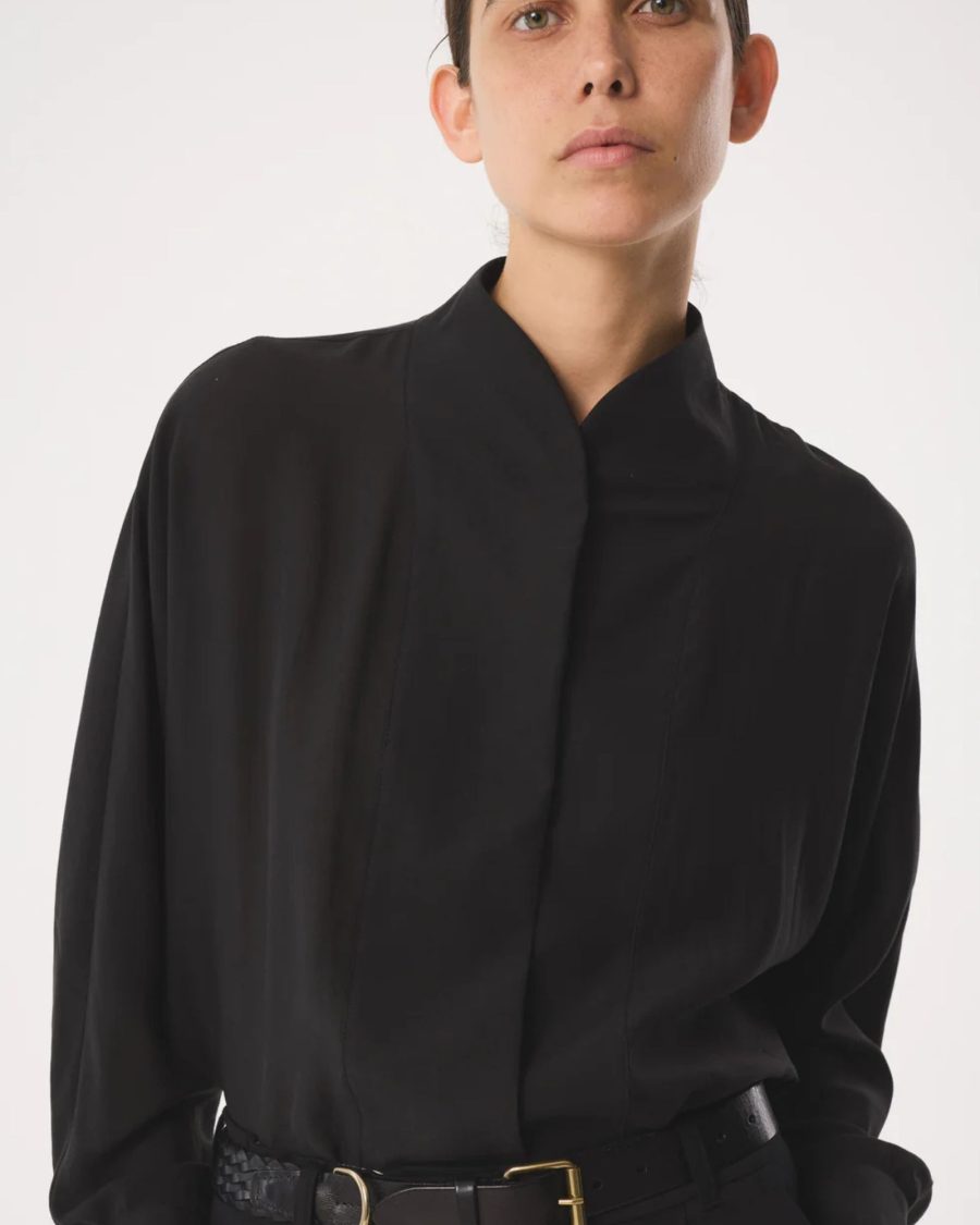 sparkpick features akyn annalee black shirtin sustainable fashion