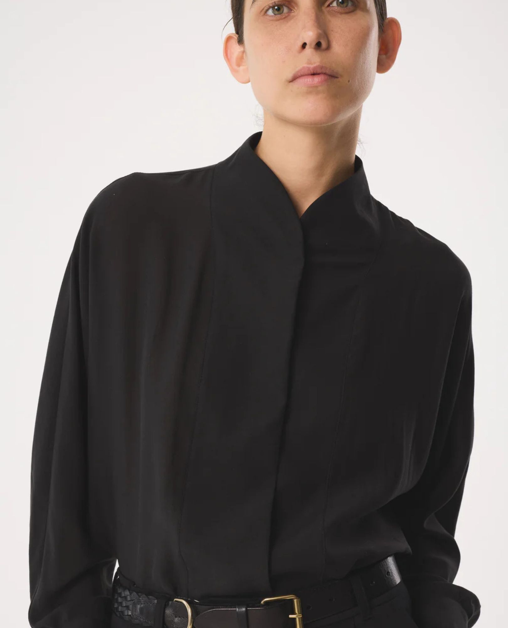 sparkpick features akyn annalee black shirtin sustainable fashion