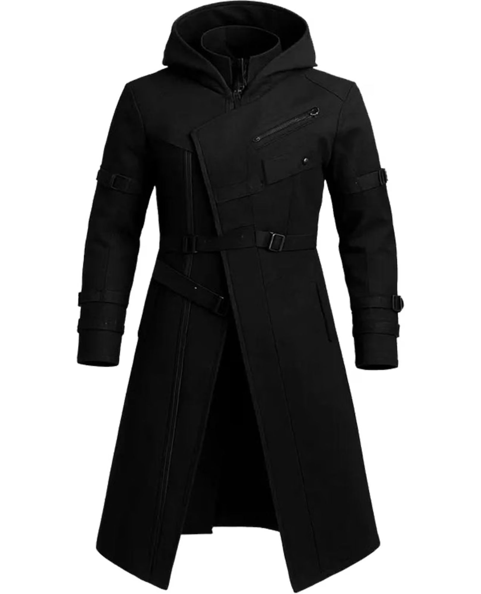 sparkpick features etsy gothicandmoreshop cyberpunk trench coat in sustainable fashion