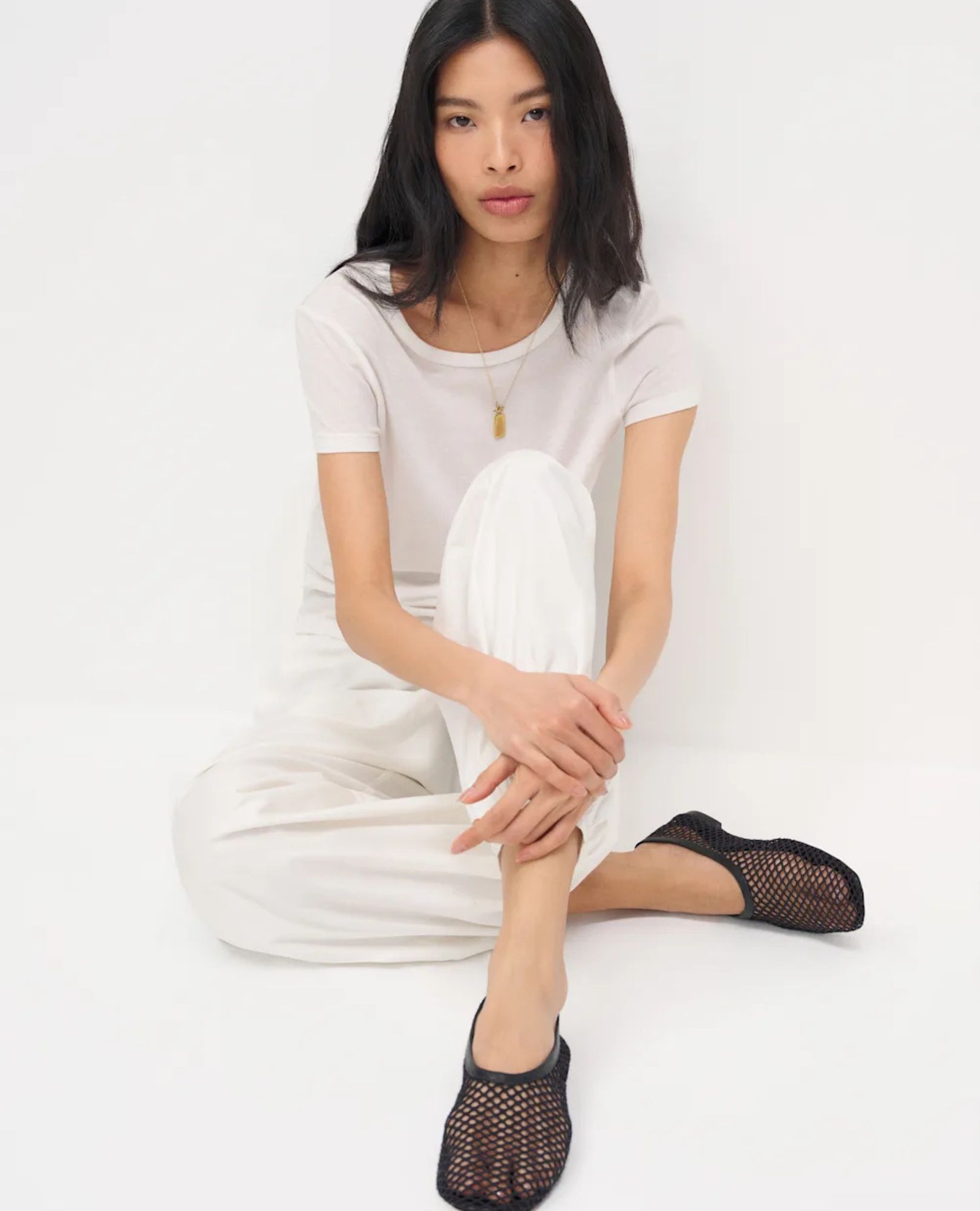 sparkpick features reformation ballet flat in sustainable fashion