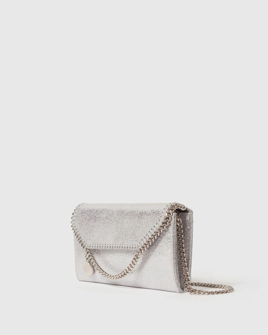 sparkpick features stella mccartney  flap continental wallet in sustainable fashion