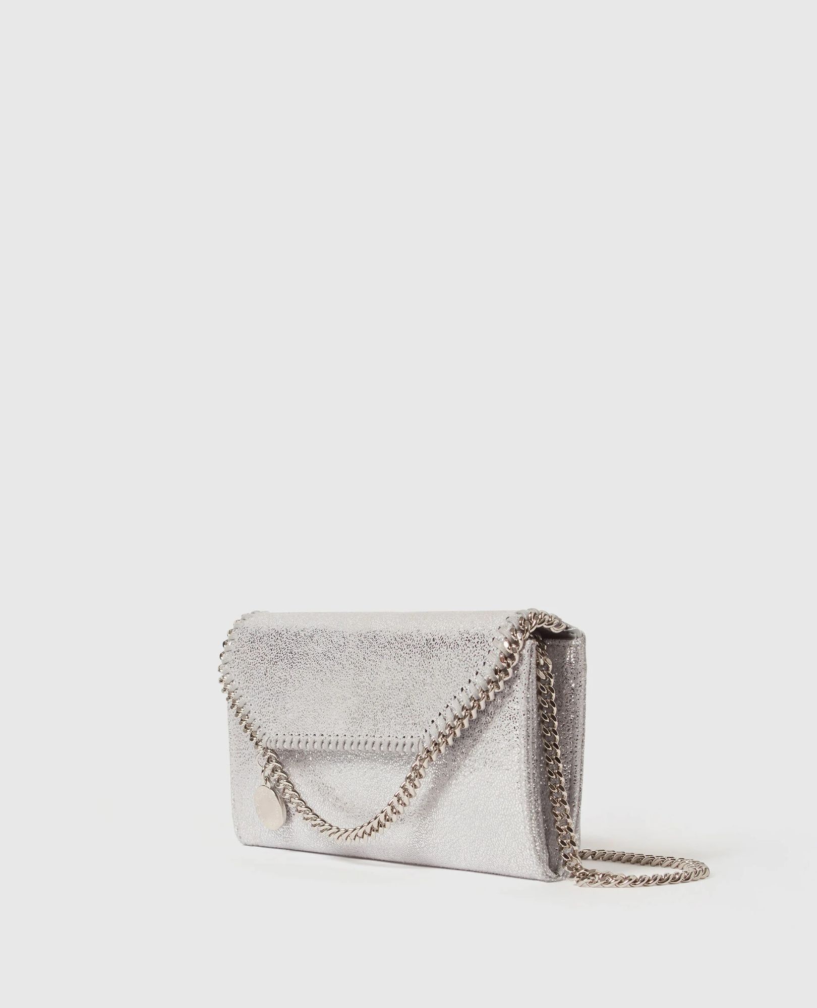 sparkpick features stella mccartney flap continental wallet in sustainable fashion