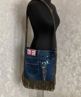 sparkpick features vitatka on etsy denim clutch bag in sustainable fashion