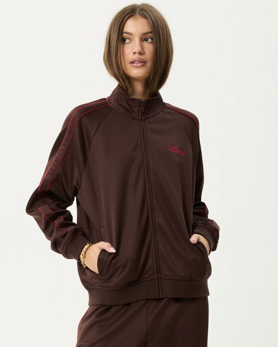 Sparkpick features afends track jacket in sustainable fashion