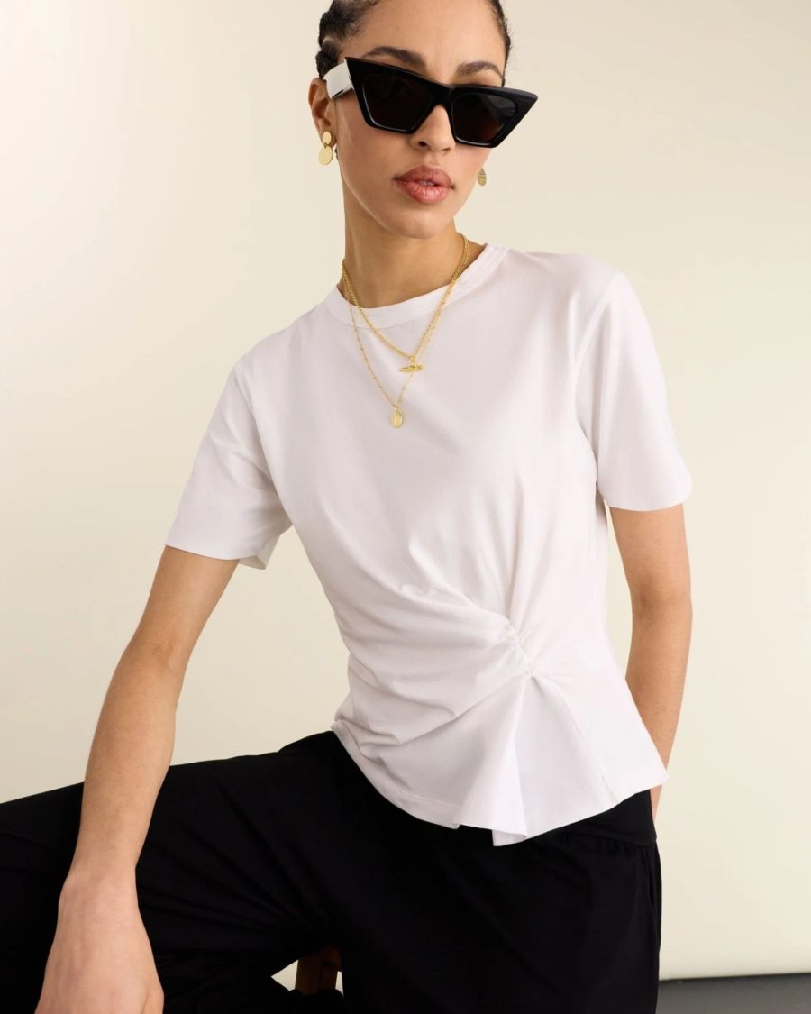 sparkpick features baukjen classic white tee in sustainable fashion