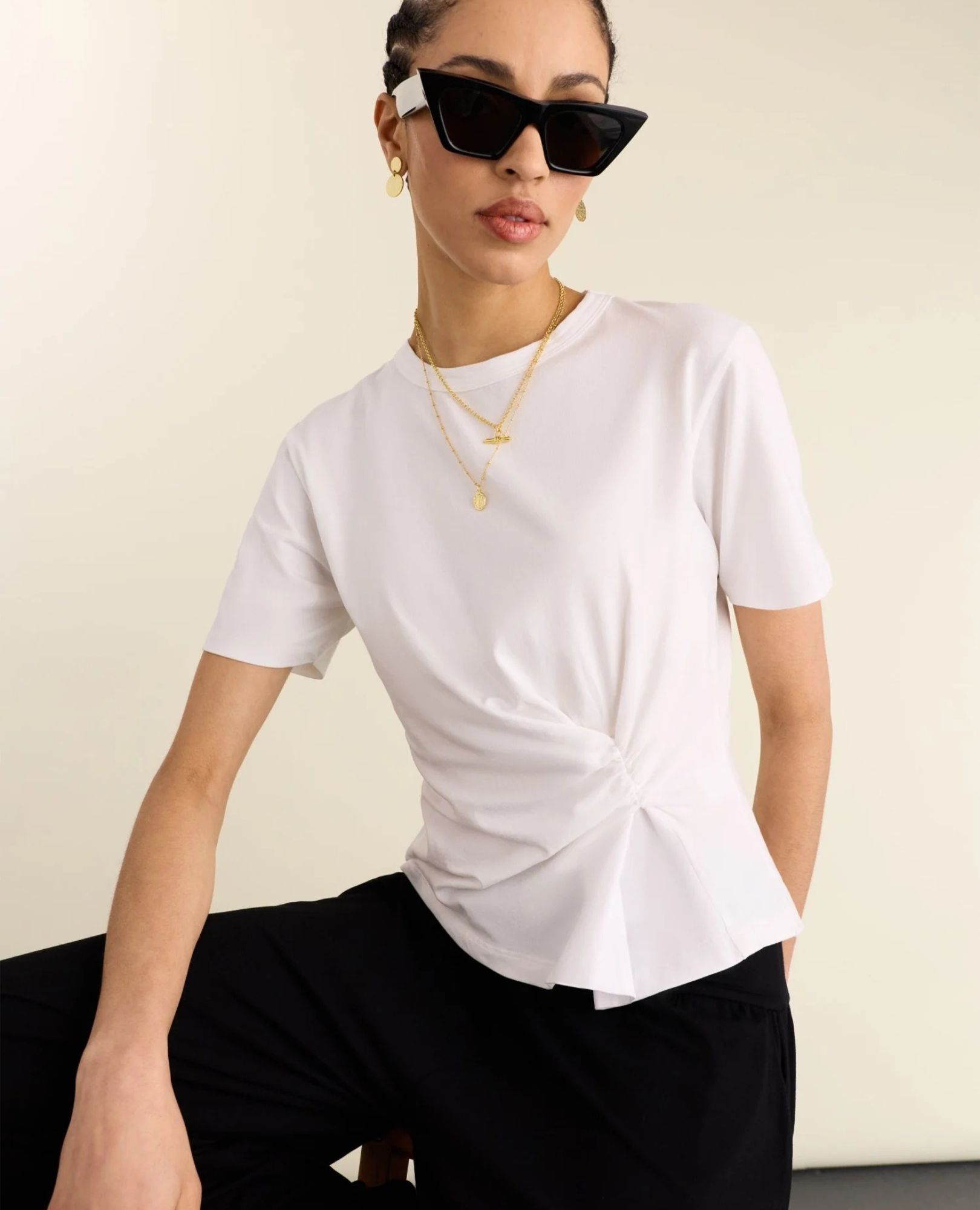 Sparkpick features baukjen classic white tee in sustainable fashion