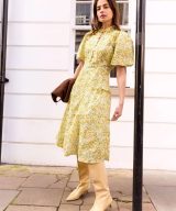 Sparkpick features baukjen printed midi dress in sustainable fashion