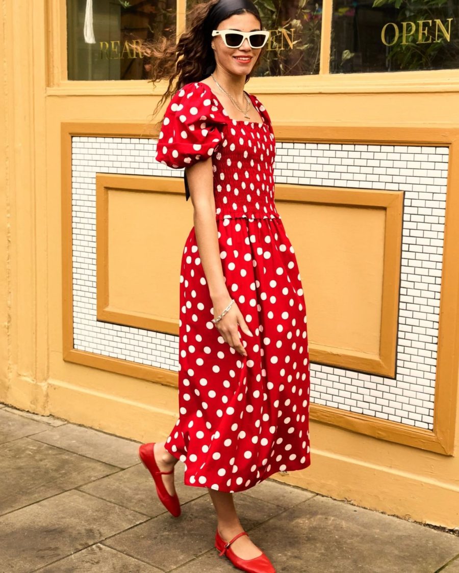 Sparkpick features baukjen smock midi dress in sustainable fashion