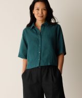 Sparkpick features eileen fisher elbow-sleeve shirt in sustainable fashion
