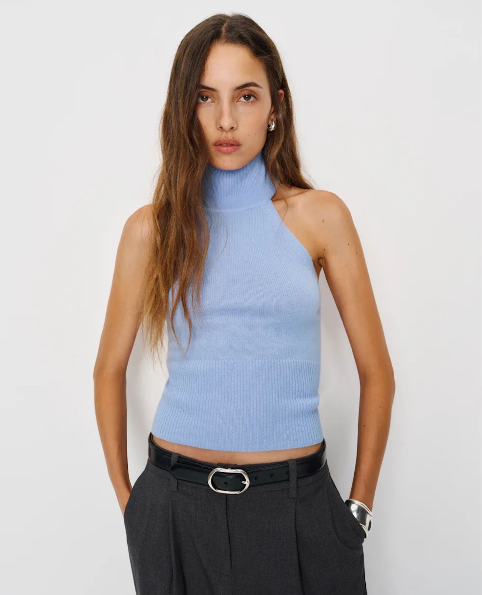 Sparkpick features reformation cashmere halter in sustainable fashion