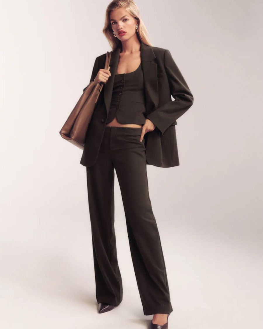 Sparkpick features reformation low rise pant in sustainable fashion