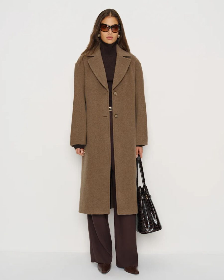 sparkpick features reformation wyatt coat in sustainable fashion