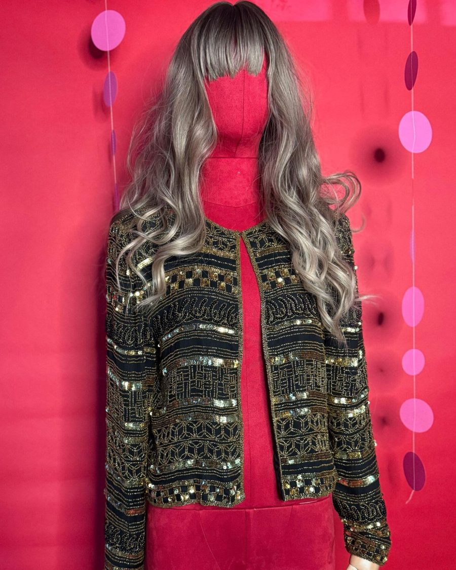 sparkpick features sparkandrebel vintage sequin jacket in sustainable fashion
