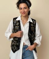 Sparkpick features sparkandrebel vintage sequin vest in sustainable fashion