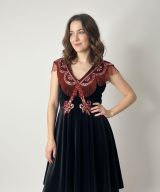 Sparkpick features sparkandrebel vintage velvet dress in sustainable fashion