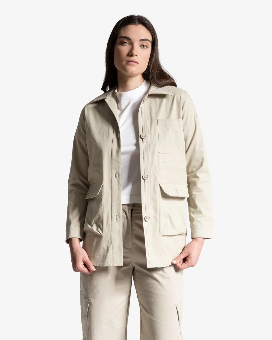 Sparkpick features wuxly movement womens shirt jacket in sustainable fashion