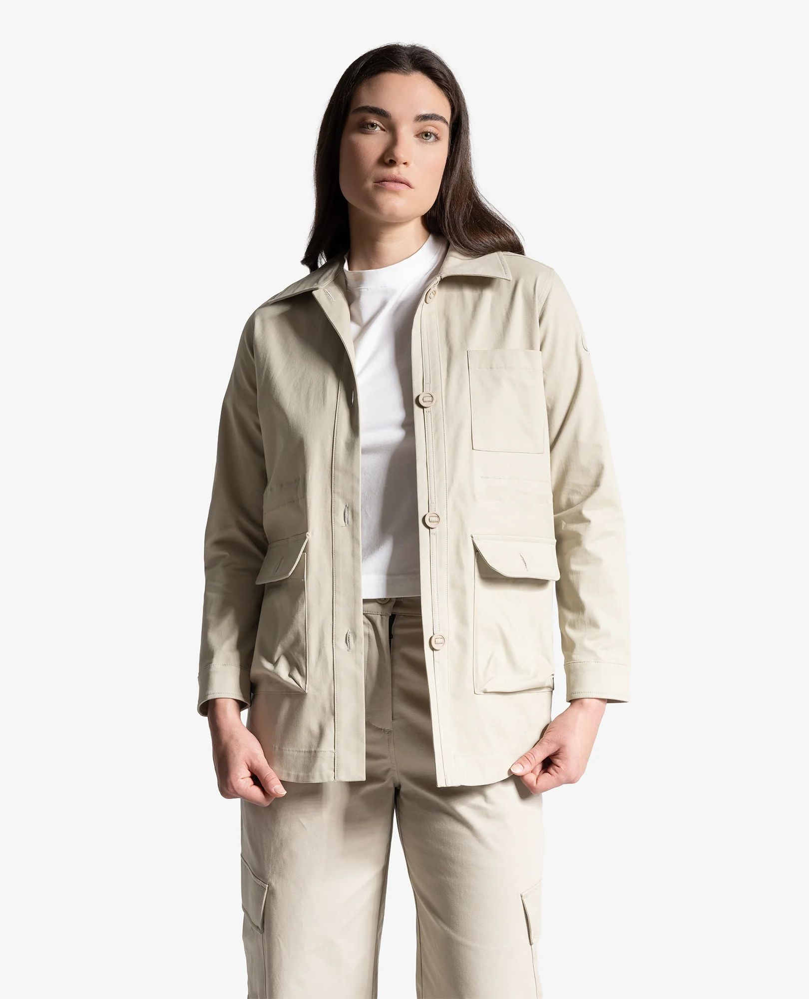Sparkpick features wuxly movement womens shirt jacket in sustainable fashion
