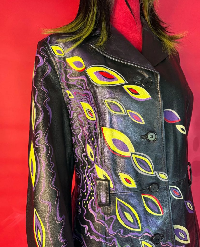 Abstract upcycled jacket