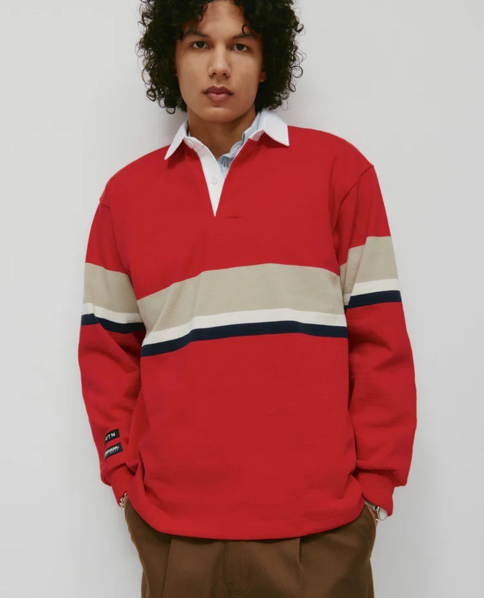 sparkpick features kotn rugby shirt in sustainable fashion
