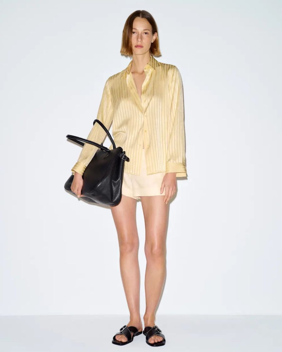 sparkpick features reformation alfie relaxed shirt  in sustainable fashion