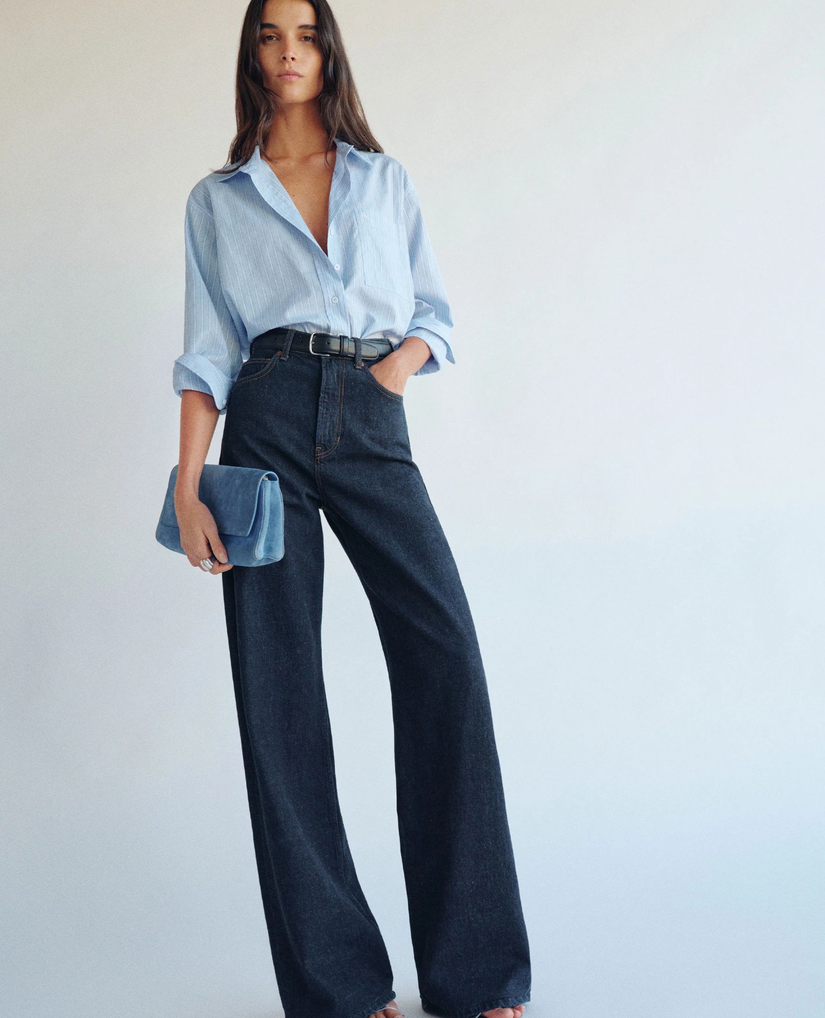 sparkpick features reformation wide leg jeans in sustainable fashion