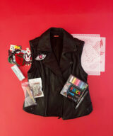 spark and rebel features diy kit with upcycled leather vest and accessories