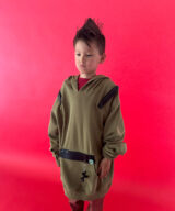 spark and rebel modular sustainable hoodie for kids and teens in eco fashion