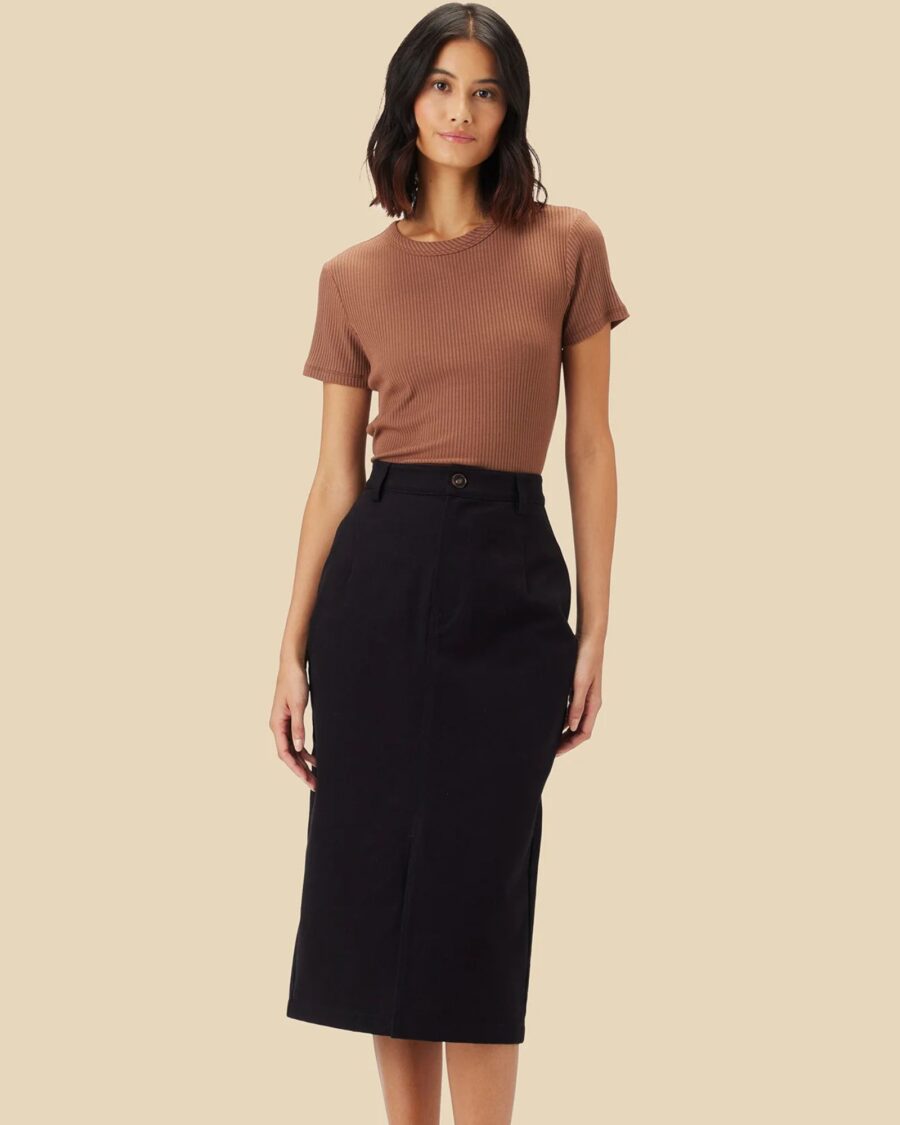 sparkpick features amour vert cotton skirt in sustainable fashion